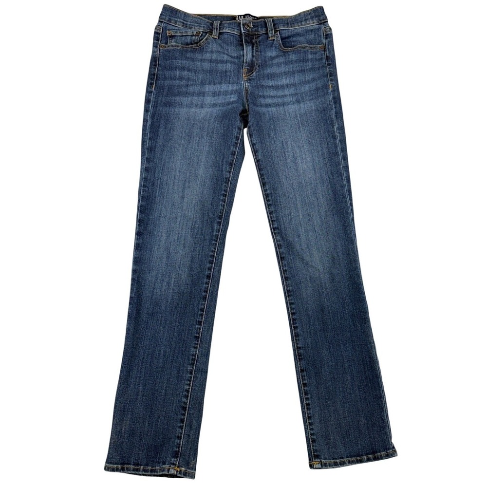 Gap‎ Classic Straight Jeans Womens 6/28 Regular Dark Astor Indigo Stretch Denim